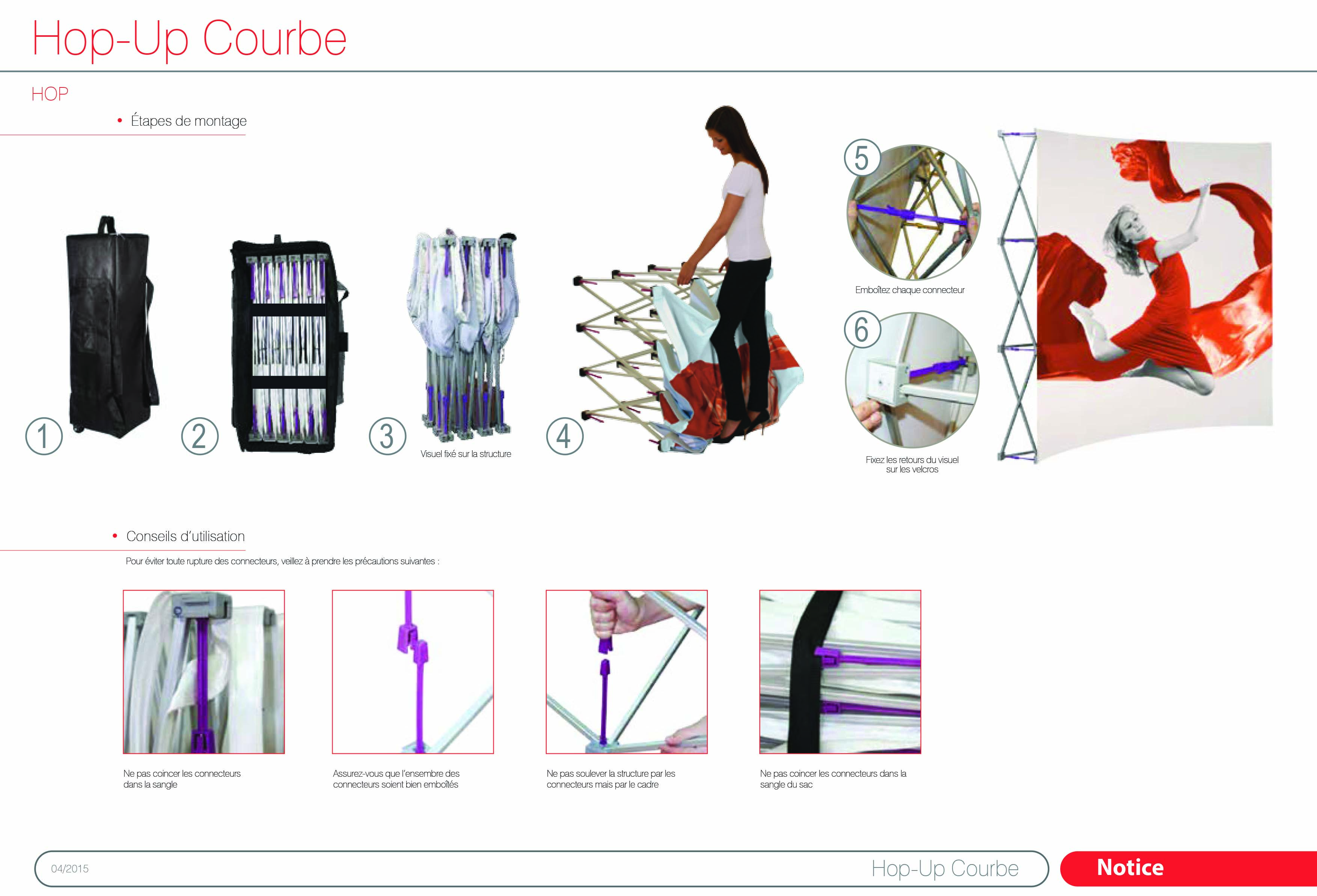 Stand Parapluie Textile Courbe - Hop Up