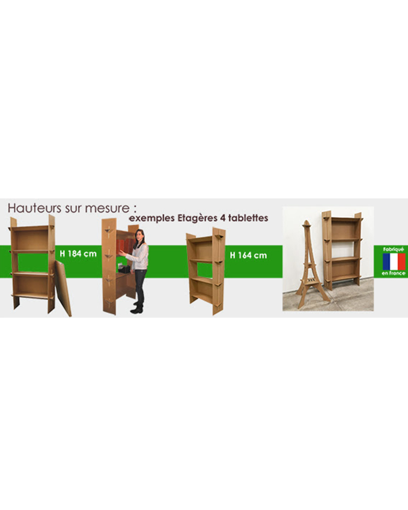 Etagère - 4 tablettes